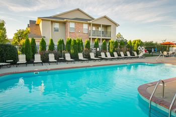 Sparkling Swimming Pool at Steeplechase at Shiloh Crossing, Indiana